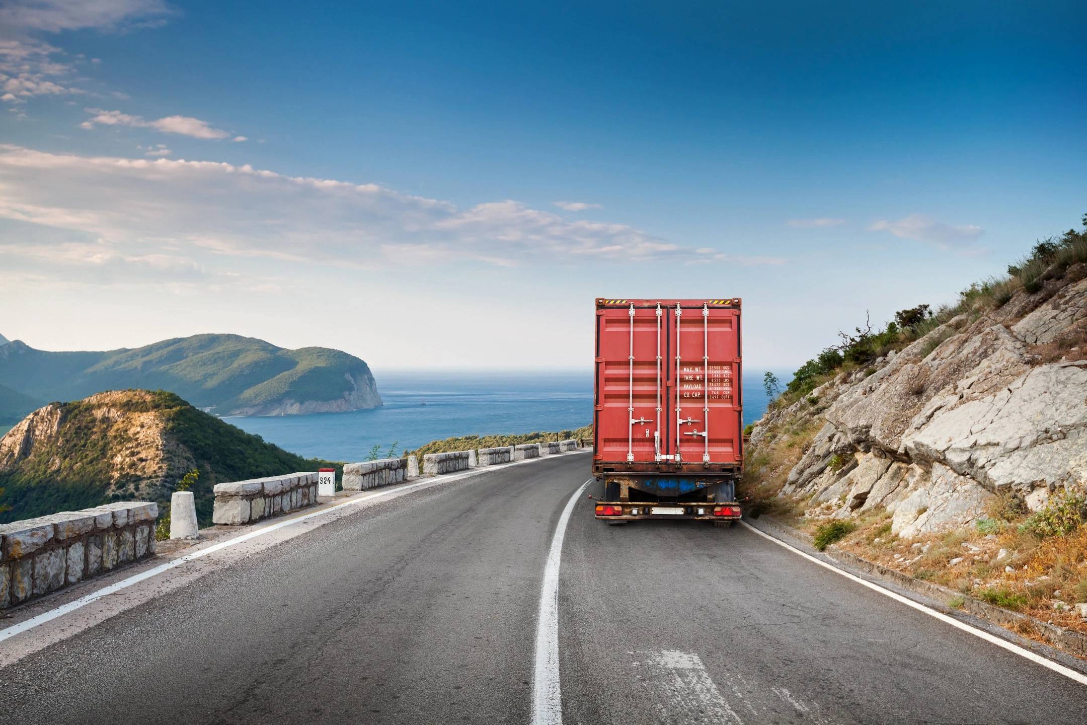 Fleet of trucks ready for transport