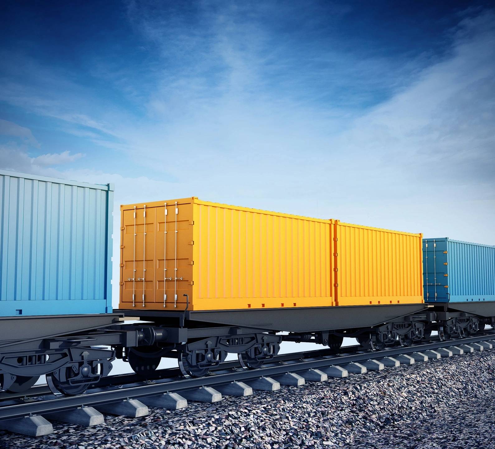 Cargo being loaded onto a truck